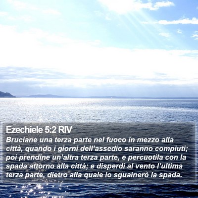 Ezechiele 5:2 RIV Bible Verse Image