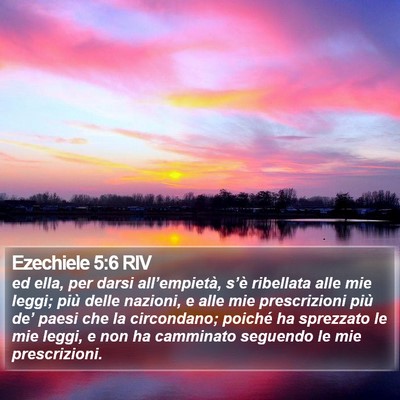 Ezechiele 5:6 RIV Bible Verse Image