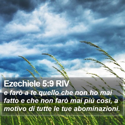 Ezechiele 5:9 RIV Bible Verse Image