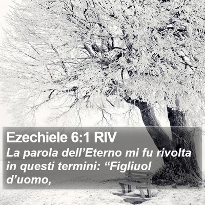 Ezechiele 6:1 RIV Bible Verse Image