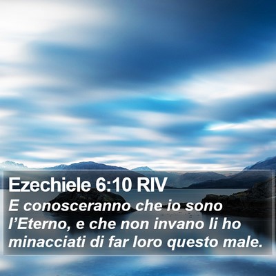 Ezechiele 6:10 RIV Bible Verse Image