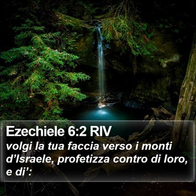 Ezechiele 6:2 RIV Bible Verse Image