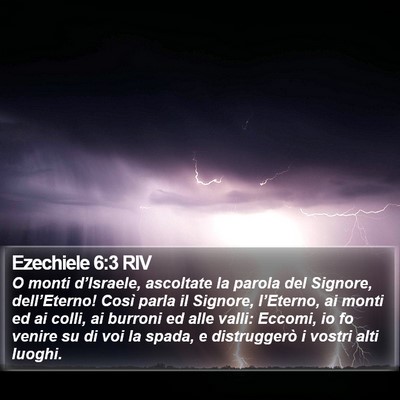 Ezechiele 6:3 RIV Bible Verse Image