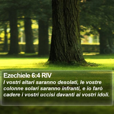 Ezechiele 6:4 RIV Bible Verse Image