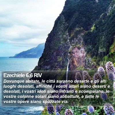 Ezechiele 6:6 RIV Bible Verse Image