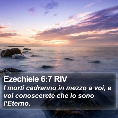 Ezechiele 6:7 RIV Bible Verse Image