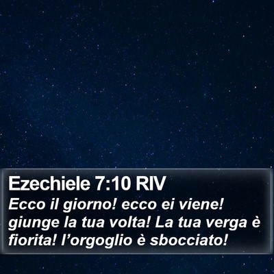 Ezechiele 7:10 RIV Bible Verse Image