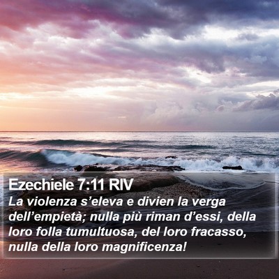 Ezechiele 7:11 RIV Bible Verse Image
