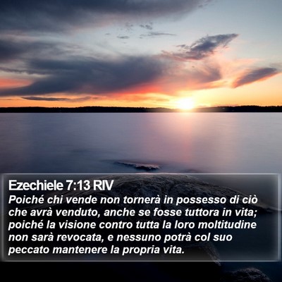 Ezechiele 7:13 RIV Bible Verse Image