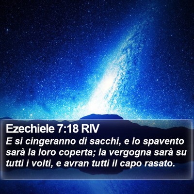Ezechiele 7:18 RIV Bible Verse Image