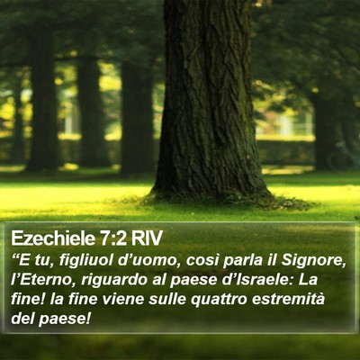 Ezechiele 7:2 RIV Bible Verse Image