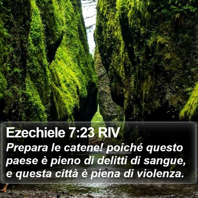 Ezechiele 7:23 RIV Bible Verse Image