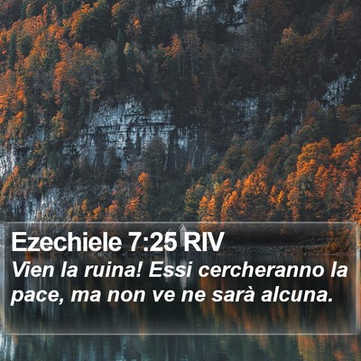 Ezechiele 7:25 RIV Bible Verse Image