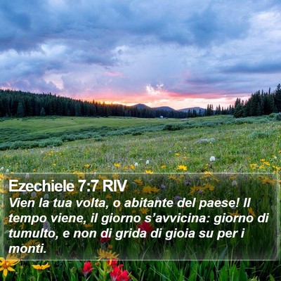 Ezechiele 7:7 RIV Bible Verse Image