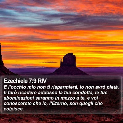 Ezechiele 7:9 RIV Bible Verse Image