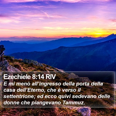 Ezechiele 8:14 RIV Bible Verse Image