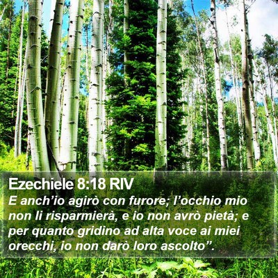 Ezechiele 8:18 RIV Bible Verse Image