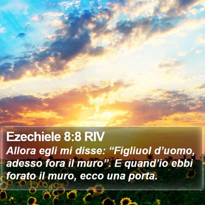 Ezechiele 8:8 RIV Bible Verse Image