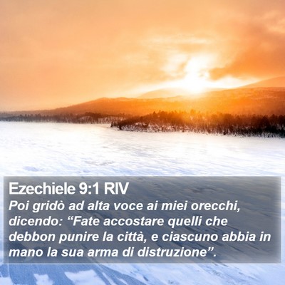 Ezechiele 9:1 RIV Bible Verse Image