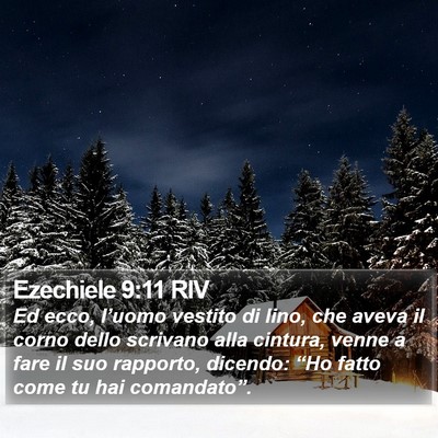 Ezechiele 9:11 RIV Bible Verse Image