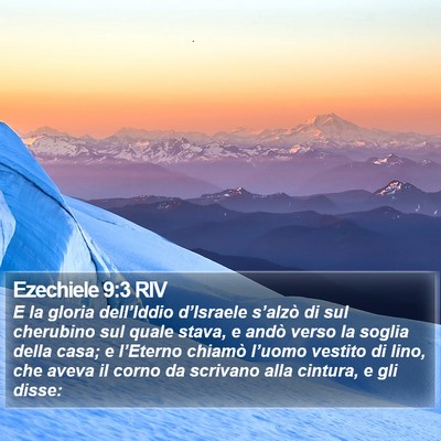 Ezechiele 9:3 RIV Bible Verse Image