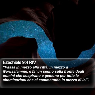 Ezechiele 9:4 RIV Bible Verse Image