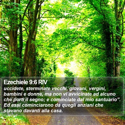 Ezechiele 9:6 RIV Bible Verse Image