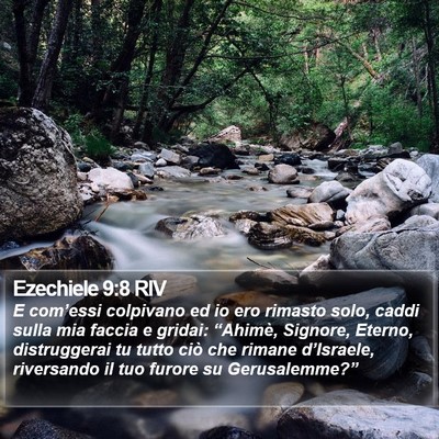 Ezechiele 9:8 RIV Bible Verse Image