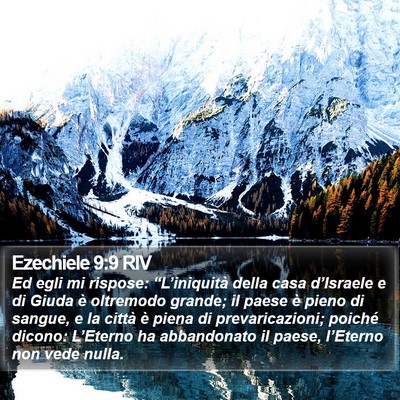 Ezechiele 9:9 RIV Bible Verse Image