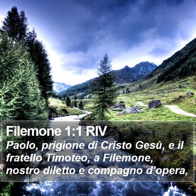 Filemone 1:1 RIV Bible Verse Image