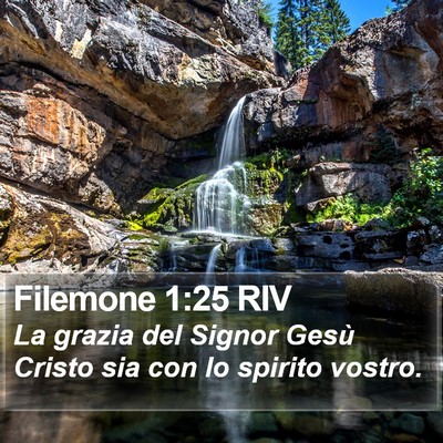 Filemone 1:25 RIV Bible Verse Image