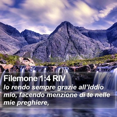 Filemone 1:4 RIV Bible Verse Image