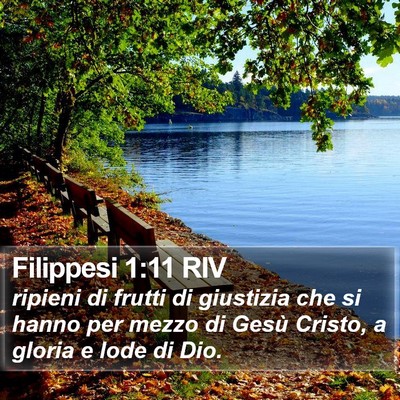 Filippesi 1:11 RIV Bible Verse Image