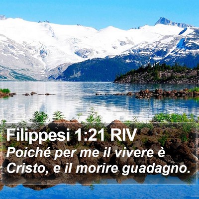 Filippesi 1:21 RIV Bible Verse Image