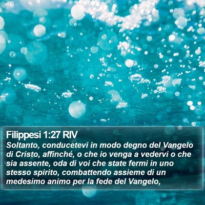 Filippesi 1:27 RIV Bible Verse Image