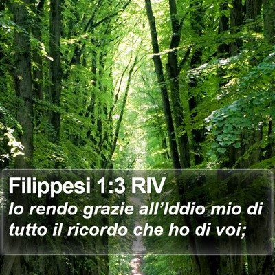 Filippesi 1:3 RIV Bible Verse Image