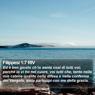 Filippesi 1:7 RIV Bible Verse Image