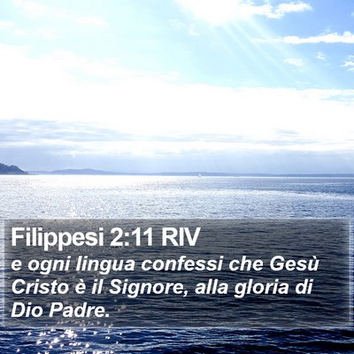 Filippesi 2:11 RIV Bible Verse Image