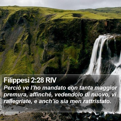Filippesi 2:28 RIV Bible Verse Image