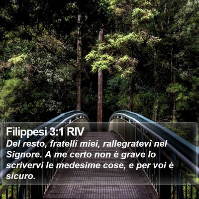 Filippesi 3:1 RIV Bible Verse Image