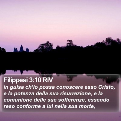Filippesi 3:10 RIV Bible Verse Image