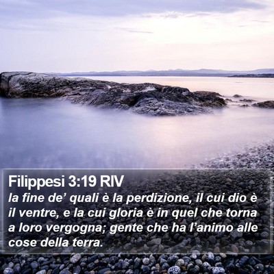 Filippesi 3:19 RIV Bible Verse Image
