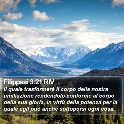 Filippesi 3:21 RIV Bible Verse Image