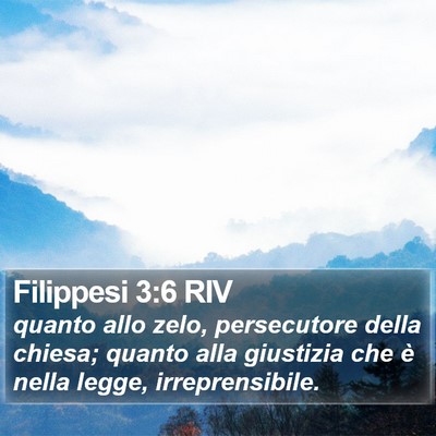 Filippesi 3:6 RIV Bible Verse Image
