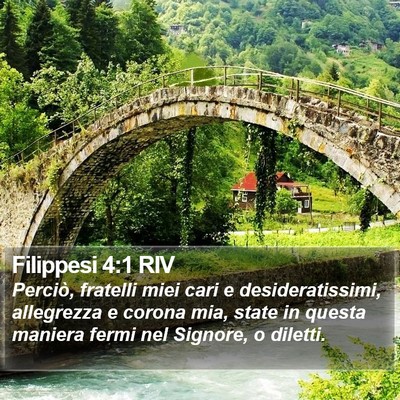 Filippesi 4:1 RIV Bible Verse Image