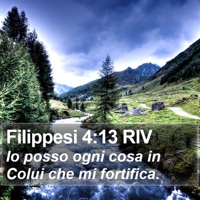 Filippesi 4:13 RIV Bible Verse Image