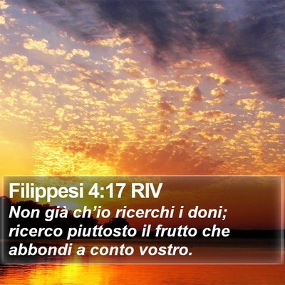 Filippesi 4:17 RIV Bible Verse Image