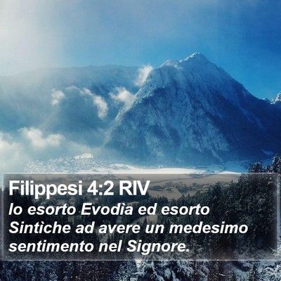 Filippesi 4:2 RIV Bible Verse Image
