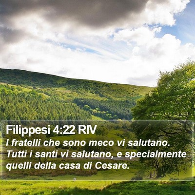 Filippesi 4:22 RIV Bible Verse Image