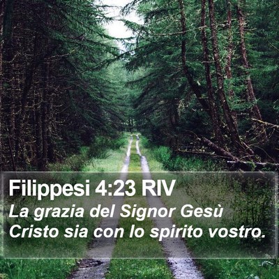 Filippesi 4:23 RIV Bible Verse Image